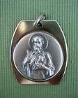 catholic medal st jude thaddeus large silver finish pendant one