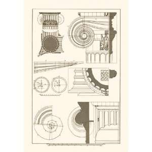  Capitals of the Erechtheum 12x18 Giclee on canvas