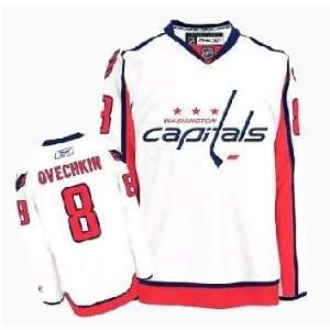   Capitals Jersey #8 Ovechkin White Hockey Jersey Size 50 Sports