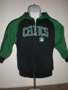   Boston Celtics YOUTH Small S 8 Black & Green Adidas Hoodie TFP  