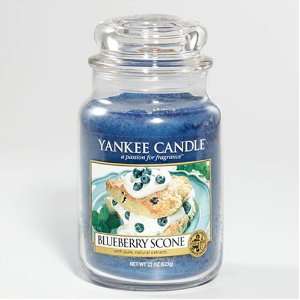  Yankee Candle Blueberry Scone, 22 oz large jar candle 