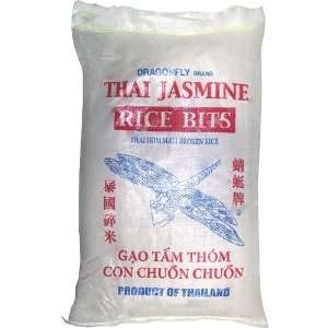 Dragonfly Thai Jasmine Broken Rice Bits, 25 Pound  Grocery 