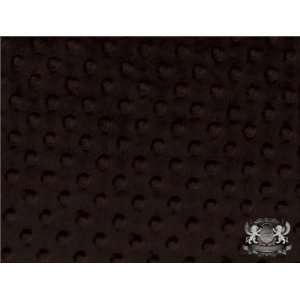  Minky Cuddle Dimple Dot CHOCOLATE Fabric By the Yard 