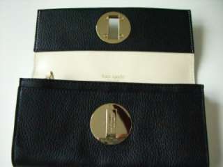 Kate Spade Cyndy Bexley Black Leather Wallet $195  