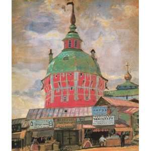 Hand Made Oil Reproduction   Boris Kustodiev   32 x 38 inches   The 