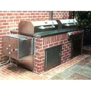  Texas Pit Crafters 700s Brick In Hybrid Grill NG Patio 