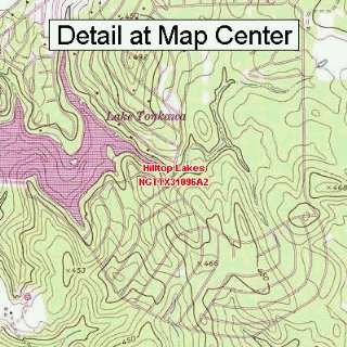   Map   Hilltop Lakes, Texas (Folded/Waterproof)