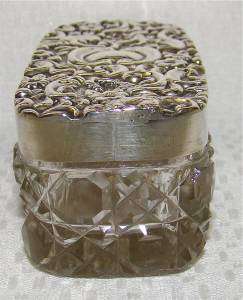 edwardian s terling silver vanity jar up for auction is an antique 