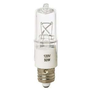  Tesler 50 Watt Mini Can Clear Short Halogen Light Bulb 