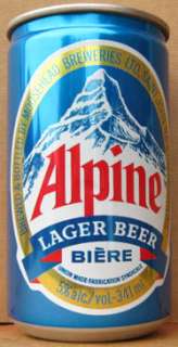 ALPINE BIERE LAGER BEER Can mountains, Moosehead CANADA  