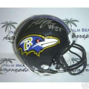 Terrell Suggs signed Baltimore Ravens Mini Helmet