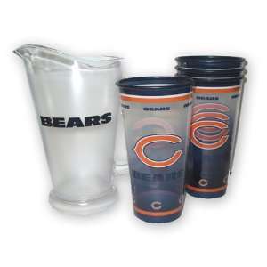 Boelter Brands BOE 213312 Chicago Bears NFL Tailgate Pitcher and 