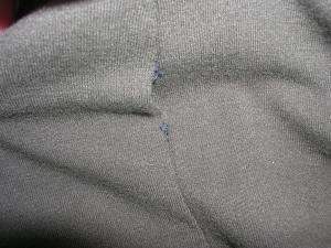skirt has loose stitching on side seam no biggy can
