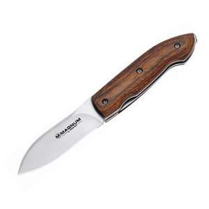 Boker Magnum Satin Leaf 6 3/8 Inch Overall 2 3/4 Inch Blade