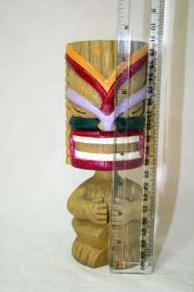 Tiki Bobble Head / Nodder Figure Warrior Mask 7 1/2 tall x 3 