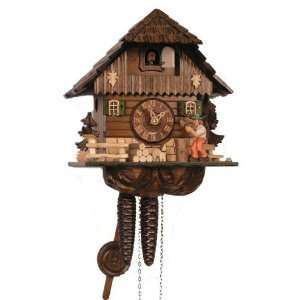   Cuckoo Clock 1 day The Busy Woodchopper 10 x 8 Inches