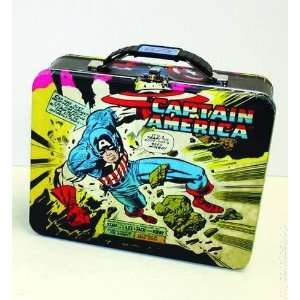  Captain America Metal Lunch Box   Black Style Everything 