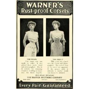 com 1902 Ad Warner Bro Rust Proof Corsets Victorian Fashion Clothing 