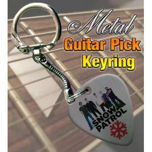  Snow Patrol Metal Guitar Pick Keyring Musical Instruments