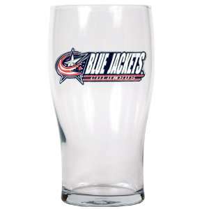  Sports NHL BLUE JACKETS 2pc 16oz Pub Glass Set/Clear Glass 