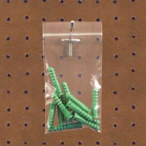  5 x 10   2 Mil Reclosable Poly Bags w/ Hang Hole (1000 