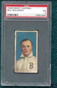 1909 T206 BILL MALARKEY PSA 3 Buffalo Bisons Baseball  