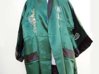 New Embroidered Dragon Kimono Robe Sleeping Coat   