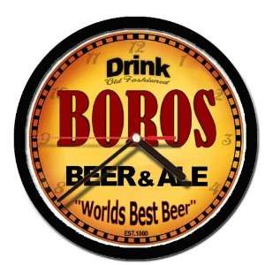  BOROS beer and ale cerveza wall clock 