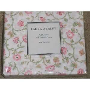  Laura Ashley Twin Sheet Set   Applemint Pink Cotton Sheets 