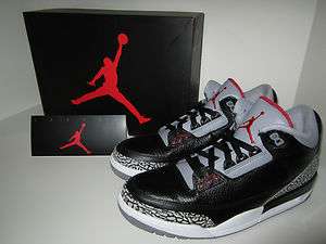 air jordan retro 3 black cement ds rare and sold out everywhere ltd 