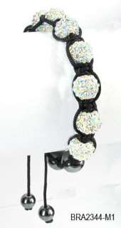   Shamballa Bracelet Disco Ball Adjustable Bracelet 14 Colors+ Gift Box