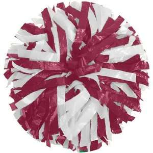  Getz Youth Cheerleaders 2 Color Mix Poms MAROON/WHITE 1/2 