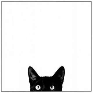 Peeking Black Cat Handmade Cross Stitch Pattern  