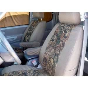   Bucket Seats with Manual Controls, Tan Twill with Woodland Inserts