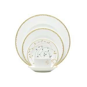 Vera Wang GILDED LEAF Five Piece Place Setting Kitchen 