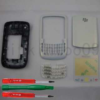 White Full Housing Faceplate Cover For Blackberry 8520  