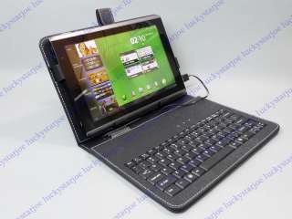 Case + USB keyboard for Acer Iconia Tab A500 + Film + Capacitive 
