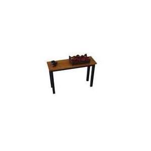 Shaker Style Hand crafted Solid Bamboo Console Table with Painted Base 