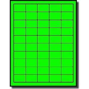  1,000 Label Outfitters® Fluorescent Neon Green Laser Only 