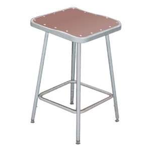  National Public Seating 6300 Square Stool   Fixed Height 