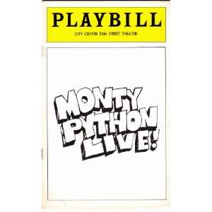  Monty Python Live At City Center April 1976 Playbill 