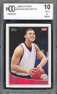 2009 10 topps #316 BLAKE GRIFFIN rc rookie BGS BCCG 10  