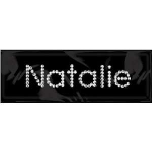  Rhinestone/Brad Name Stickers Natalie