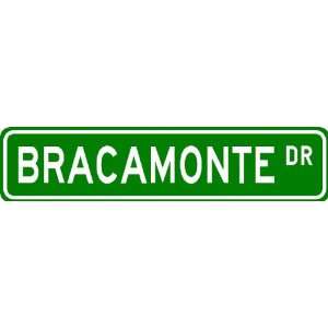  BRACAMONTE Street Sign ~ Personalized Family Lastname Sign 