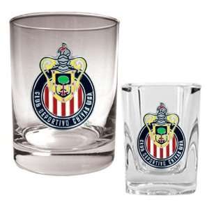  Club Deportivo Chivas USA Rocks Glass & Shot Glass Set 