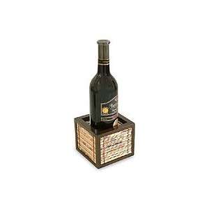 Wine bottle holder, Cubist Warmth 