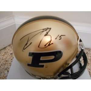  Drew Brees signed autographd Univ of Purdue Mini Helmet 