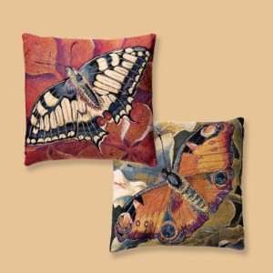  Moth Tapestry Pillows, Orange Moth