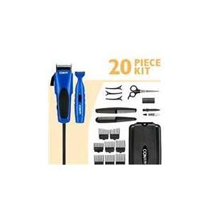  20 piece Combo Haircut Kit Benz Blue Clipper with 5 detent Taper 