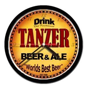  TANZER beer and ale cerveza wall clock 